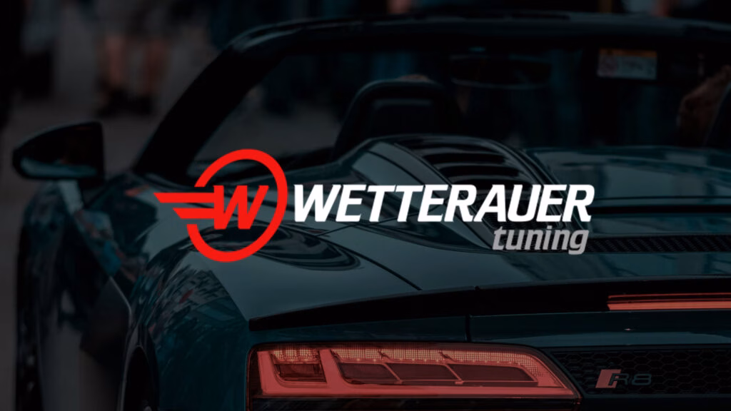 Sportwagen Audi tuning München mit Wetterauer Tuning Logo