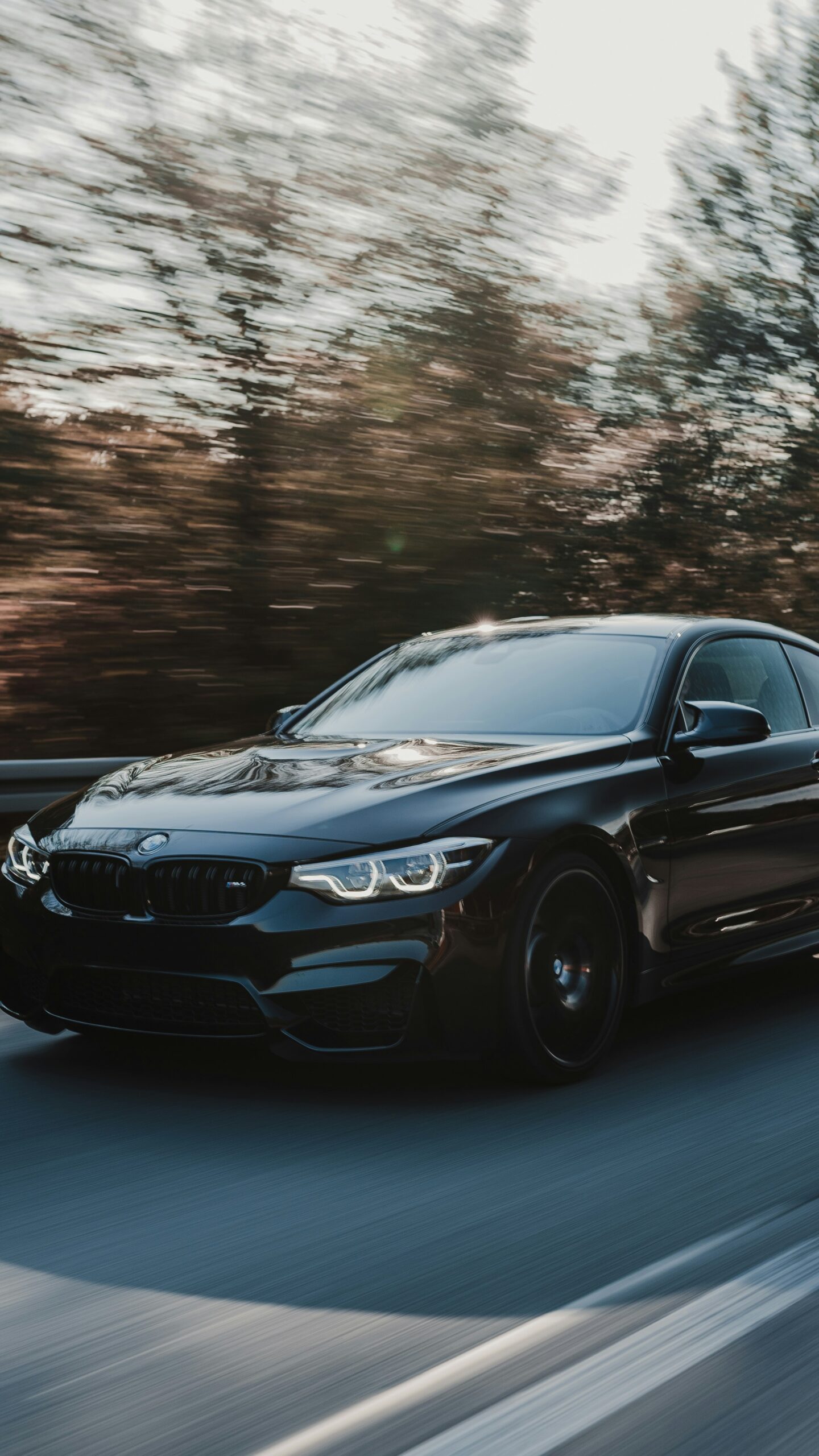 Schwarzer BMW auf Straße – BMW Spezialwerkstatt bei München